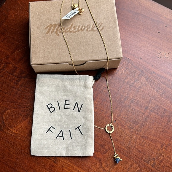 Madewell Jewelry - Madewell necklace lapis pyramid drop